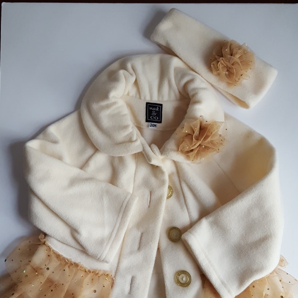 24m Coat and ear warmers