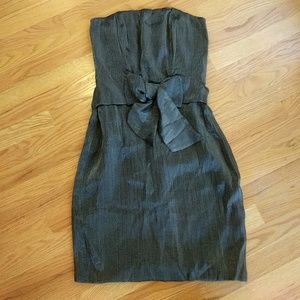 Shimmery Strapless Cocktail Dress