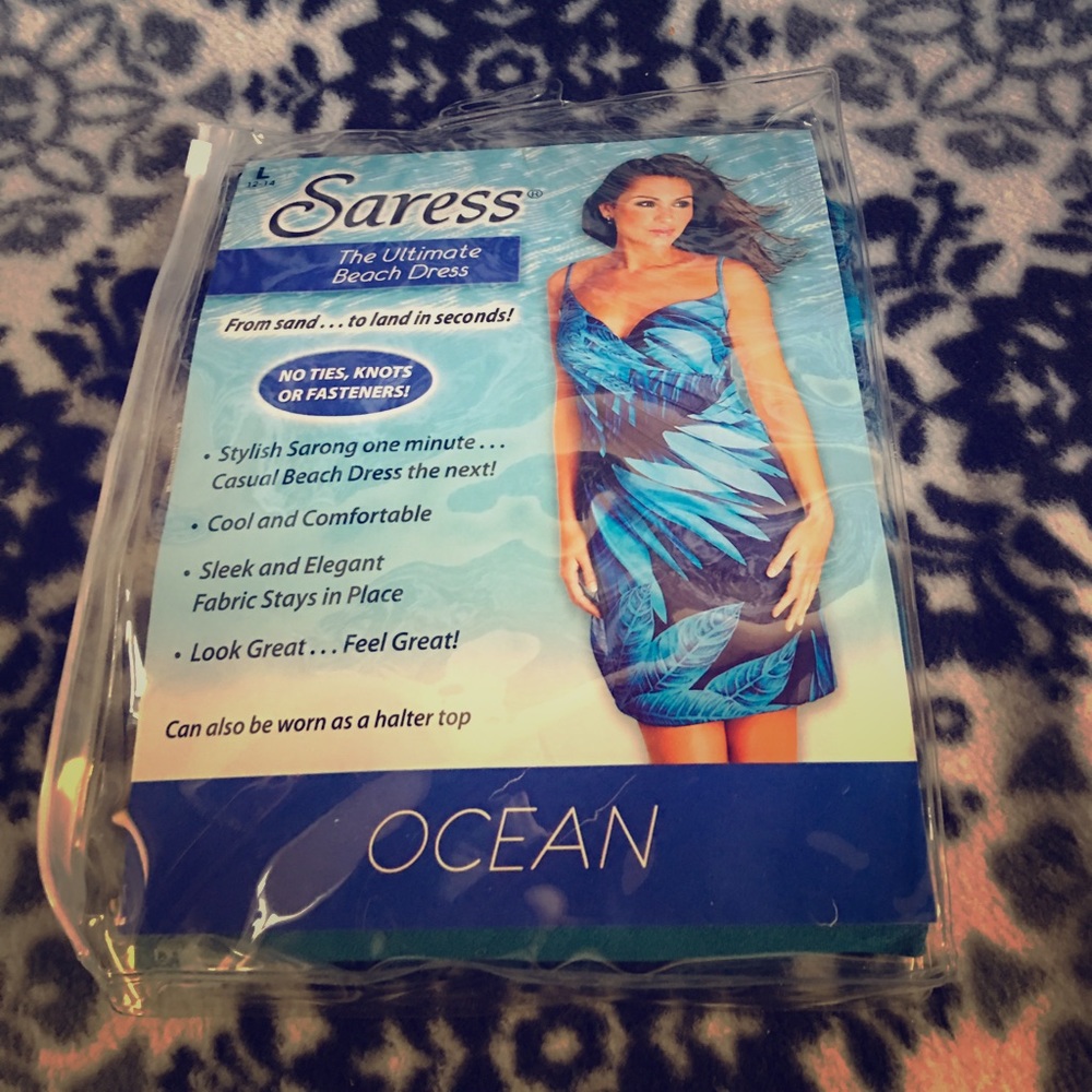 NWT Blue Saress Beach Dress