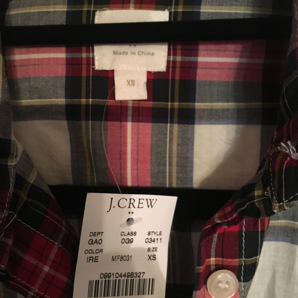 BNWT JCREW shirt, size xs