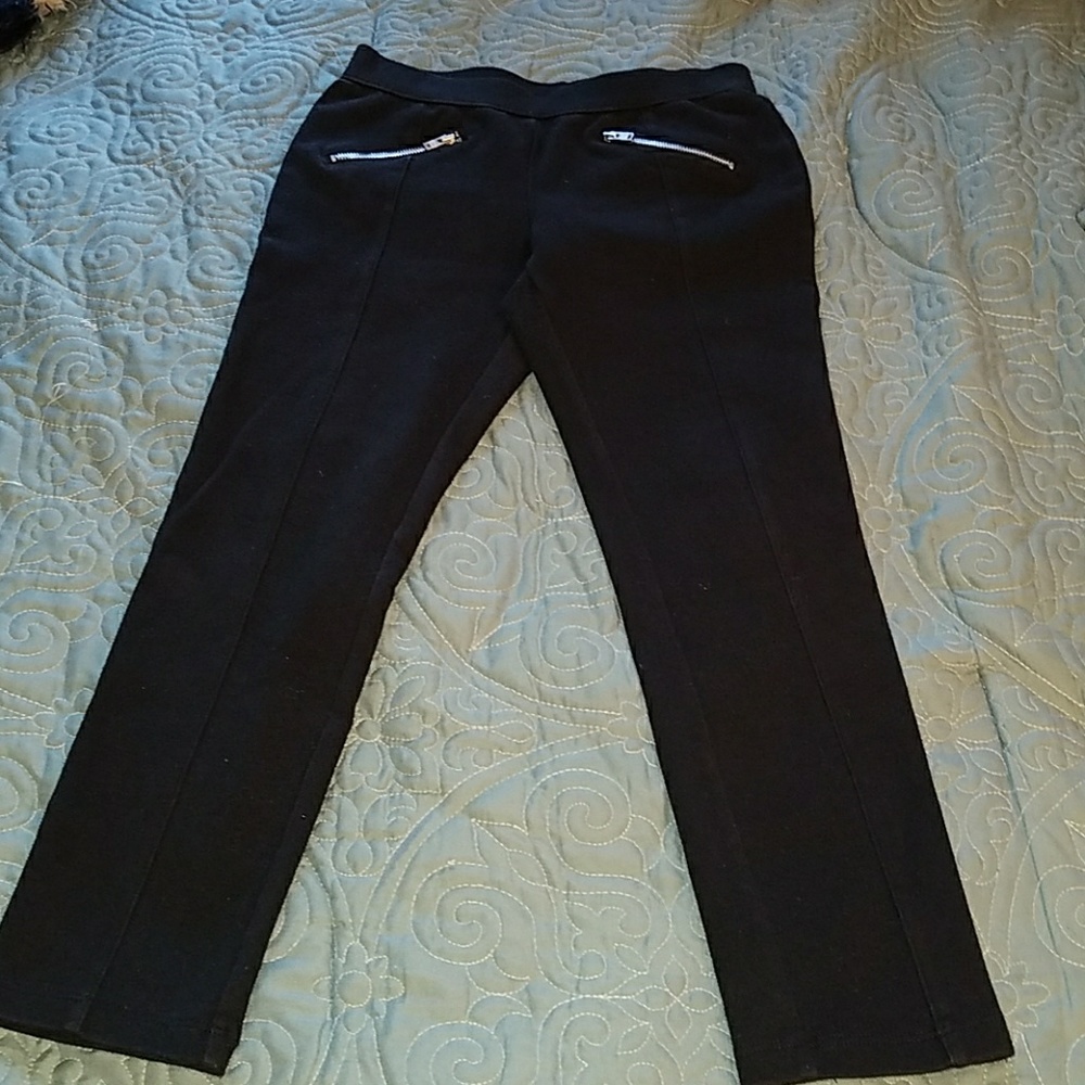 Girls black pants size 8