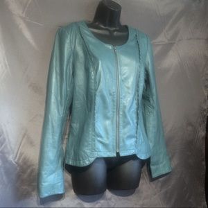 Hinge Nordstrom Soft Leather Jacket Exposed Zipper