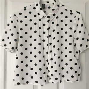 Cropped Button-Up