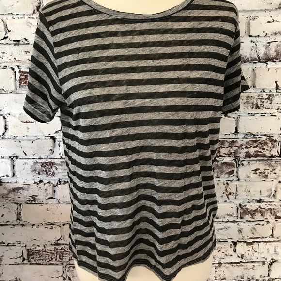 J.Crew 100% Linen Striped Tee - Picture 2 of 4
