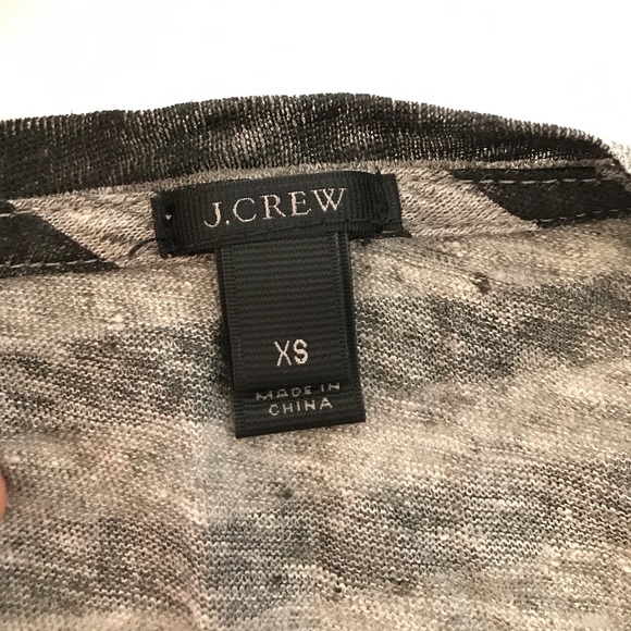 J.Crew 100% Linen Striped Tee - Picture 4 of 4