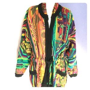 VINTAGE COOGI COTTON SWEATER JACKET AUSTRALIA M