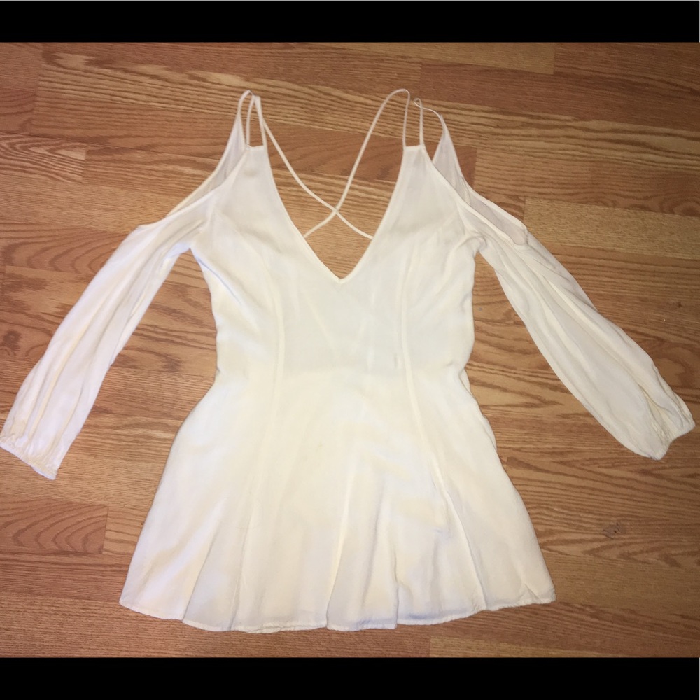 Tobi - White Backless Dress