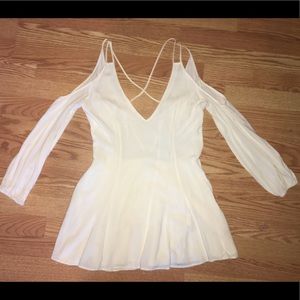 Tobi - White Backless Dress