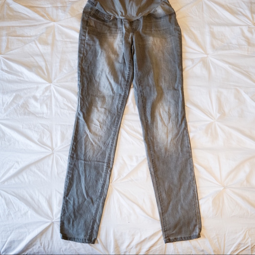Gray maternity denim jeans size small Indigo Rein