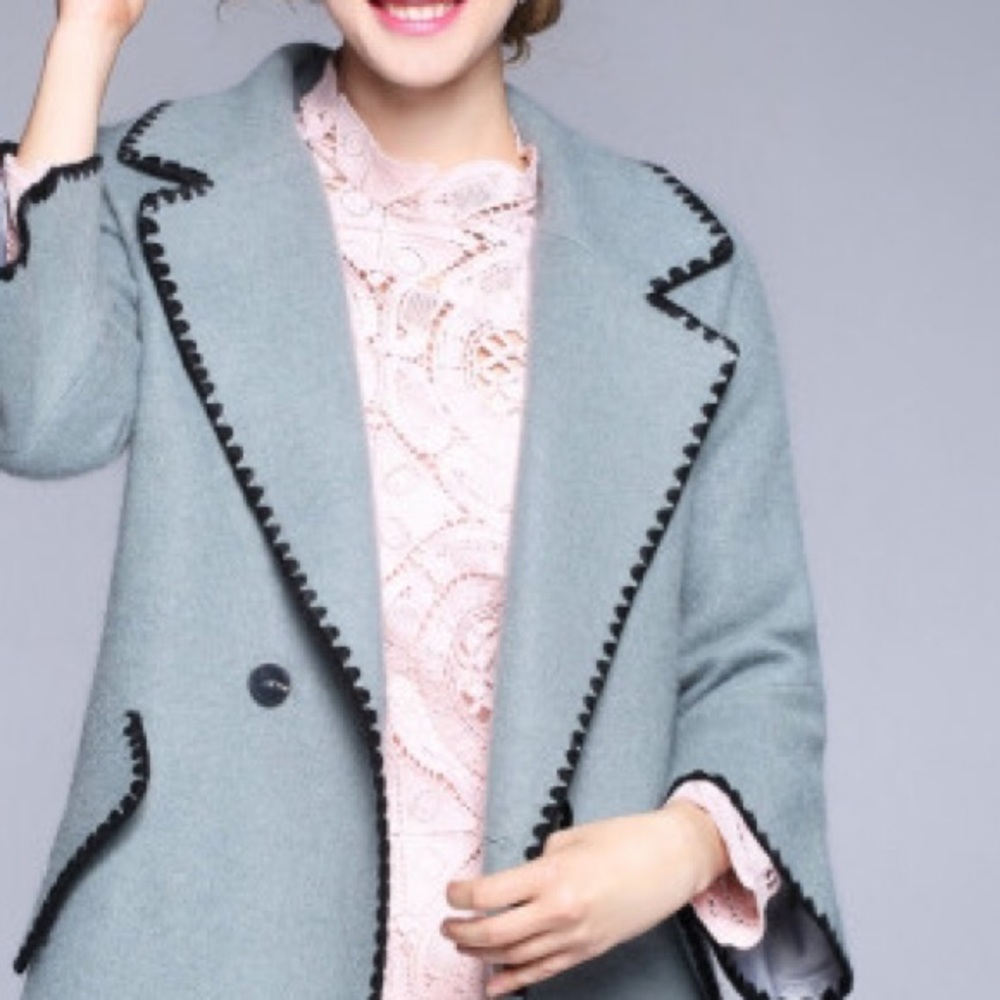 ⚡️SALE🆕HP🏆Blue Bell Lapel pocket Coat - Picture 3 of 4