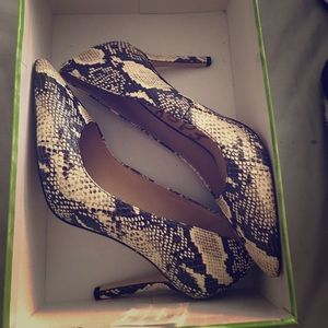 Sam Edelman snakeskin heels