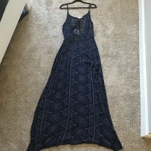 NWOT LoveStitch Spaghetti strap navy dress!
