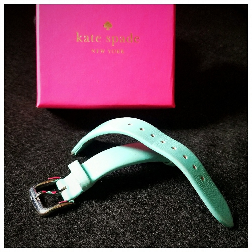 Kate Spade Turquoise 16mm Leather Watch Strap