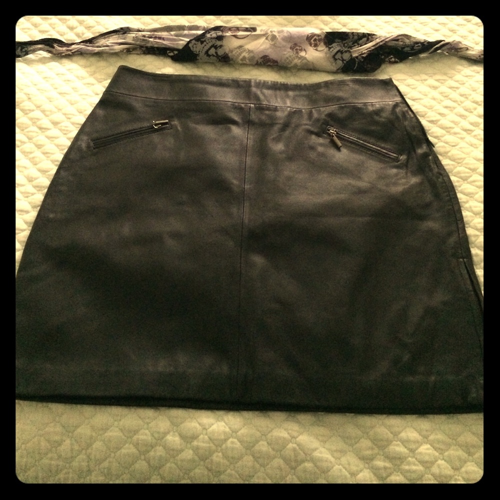 Black Leather Mini