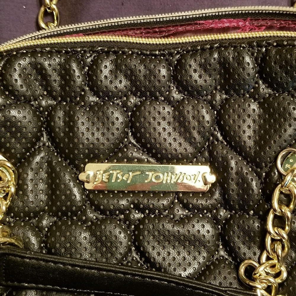 Black Betsy Johnson purse