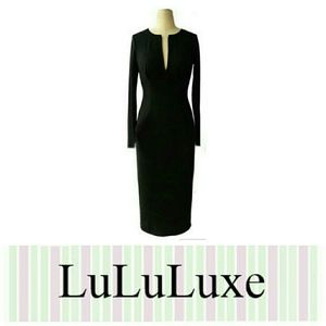 Sexy V neck long sleeve dress ~ NEW ~