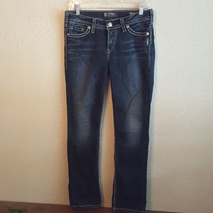 Silver Suki mid-rise straight leg jeans