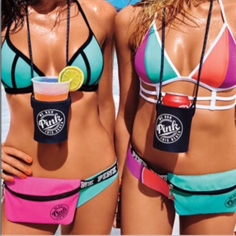 Neon fanny pack and drink holder