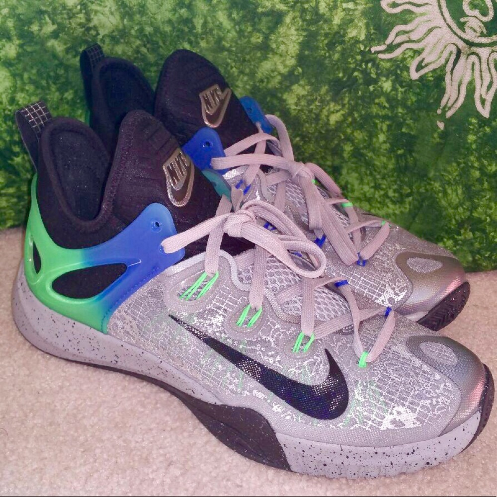 Nike Zoom Hyperev All-Star- Men- Silv/Blk/Blu/Grn