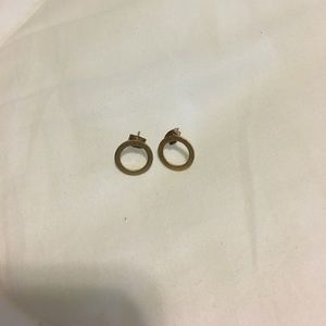 Gold circle studs