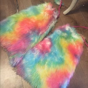 Rainbow fluffies iheartraves