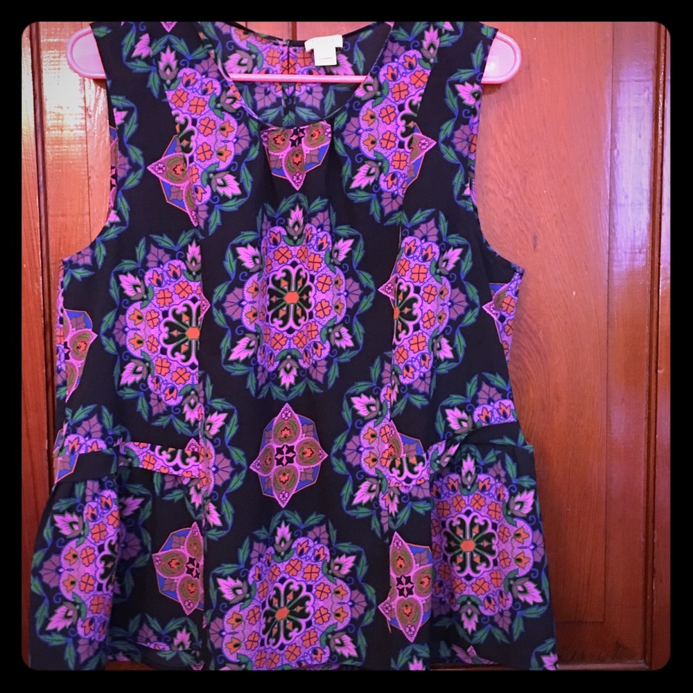 J.Crew peplum blouse