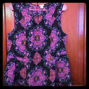 J.Crew peplum blouse