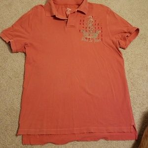 Medium Express distressed polo