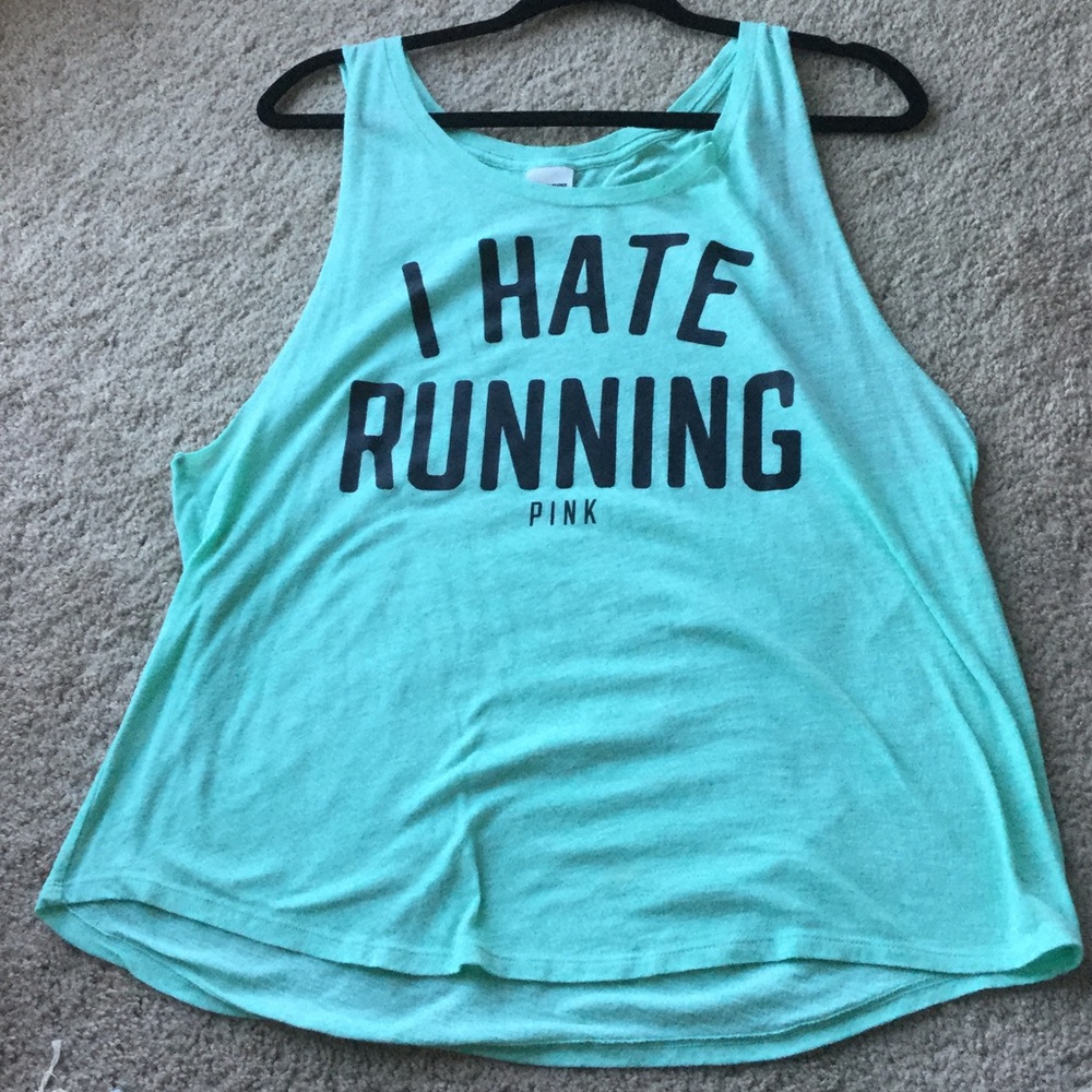 VS Pink I hate running tank