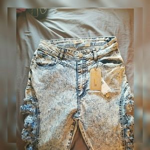 Brand new sexy distressed jeans
