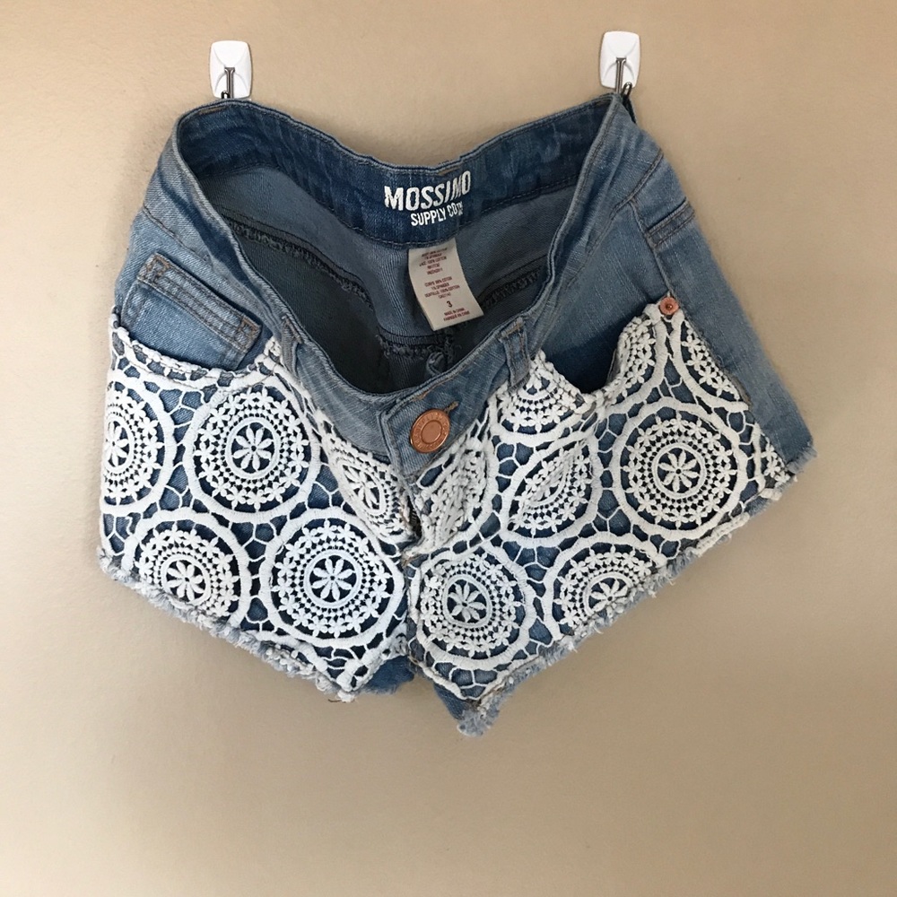 Denim shorts. Size 3.