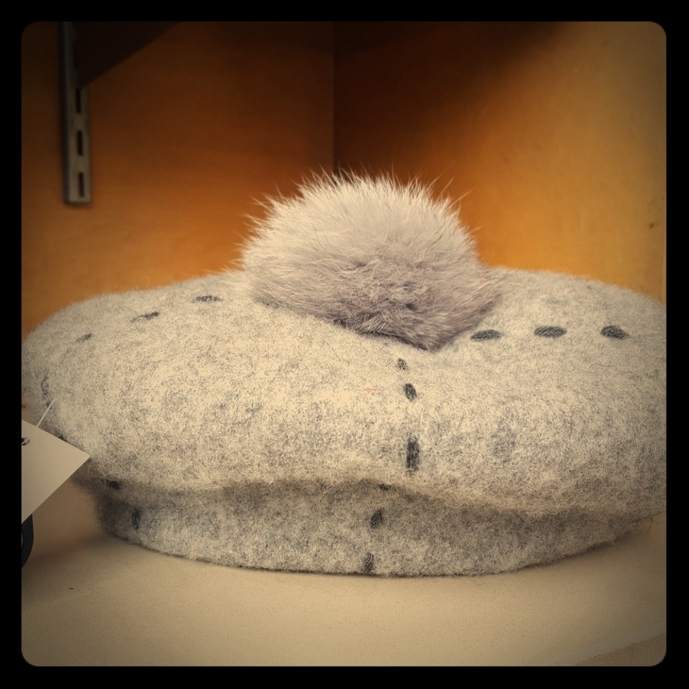Wool Pom Pom Berets