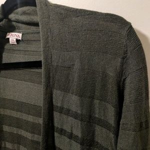 Sheer Dark Green Cardigan