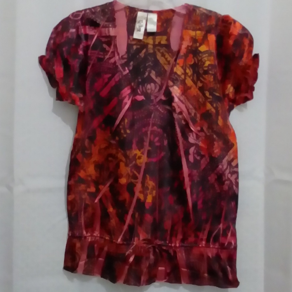 LSter Pink/Orange/Red\Yellow/Gray Top