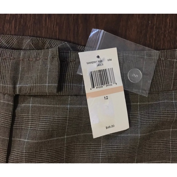 Dorothée Bis Plaid Bermuda Shorts NWT $68 Sz 12 - Picture 6 of 8