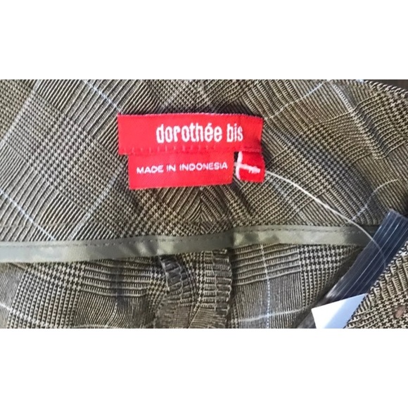 Dorothée Bis Plaid Bermuda Shorts NWT $68 Sz 12 - Picture 7 of 8