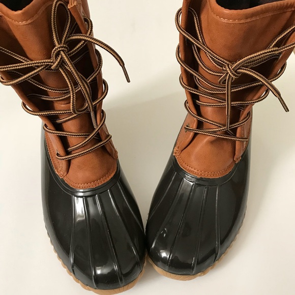 The Original Duck Boot Size 7.5M Tan and Brown - Picture 5 of 8