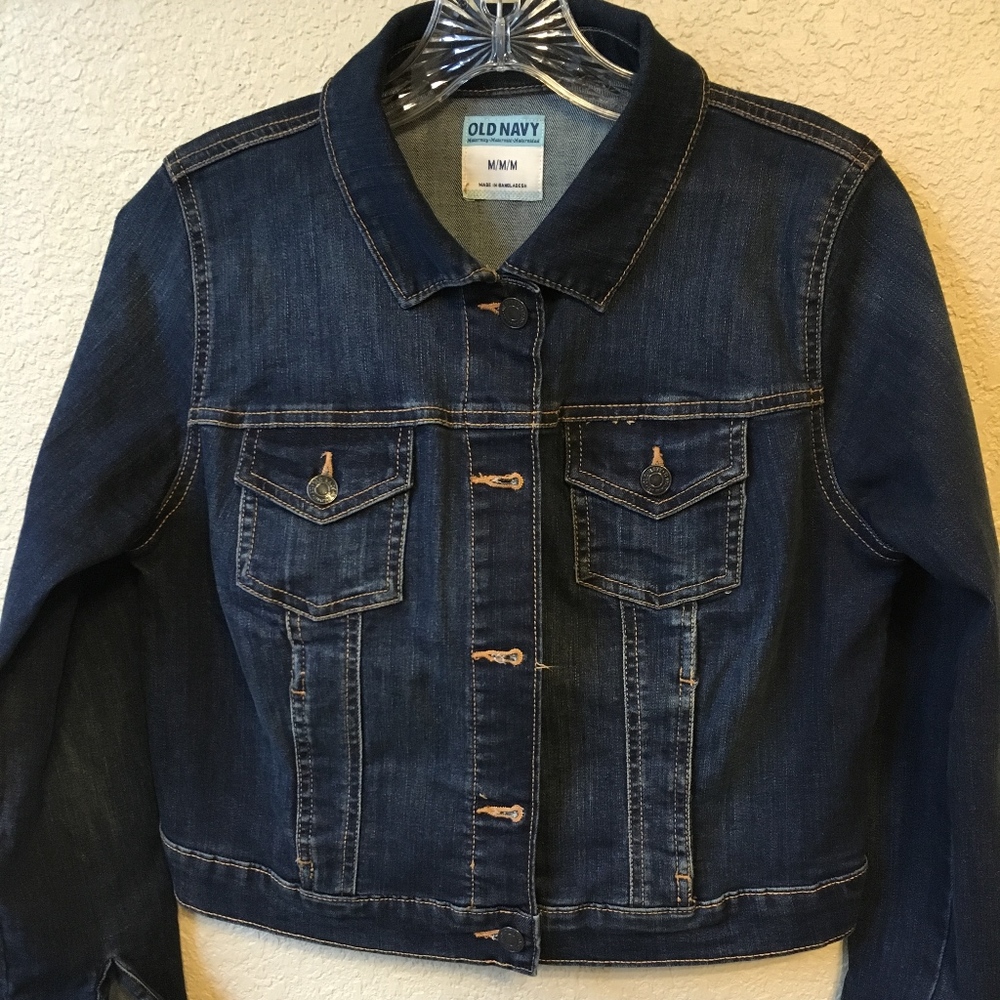 Maternity Cropped Jean Jacket