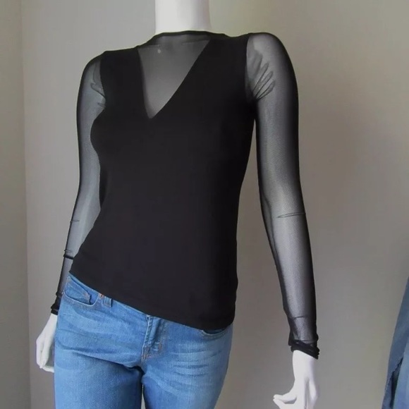 💕SOLD💕FREE PEOPLE INTIMATELY BLACK VANTAGE MESH - Picture 7 of 8