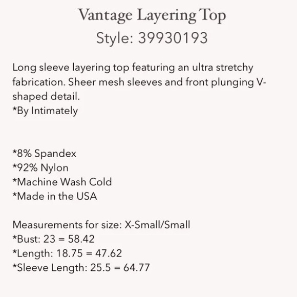 💕SOLD💕FREE PEOPLE INTIMATELY BLACK VANTAGE MESH - Picture 8 of 8