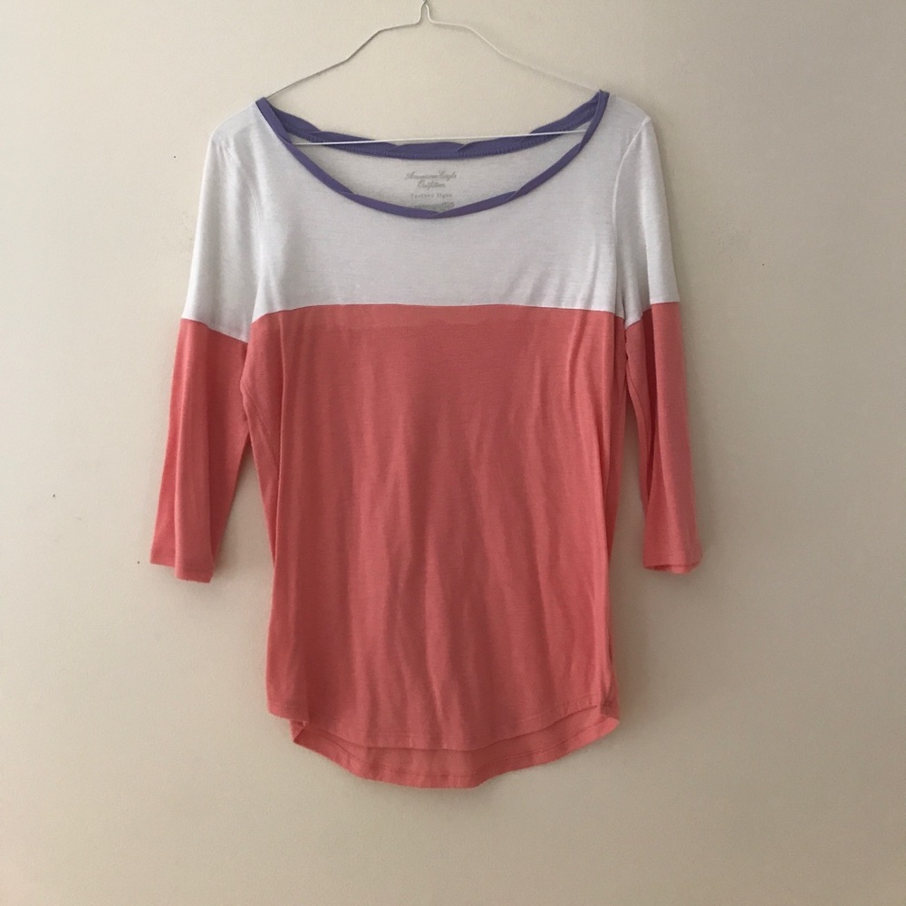 American Eagle - "Feather Light" 3/4 Sleeve top