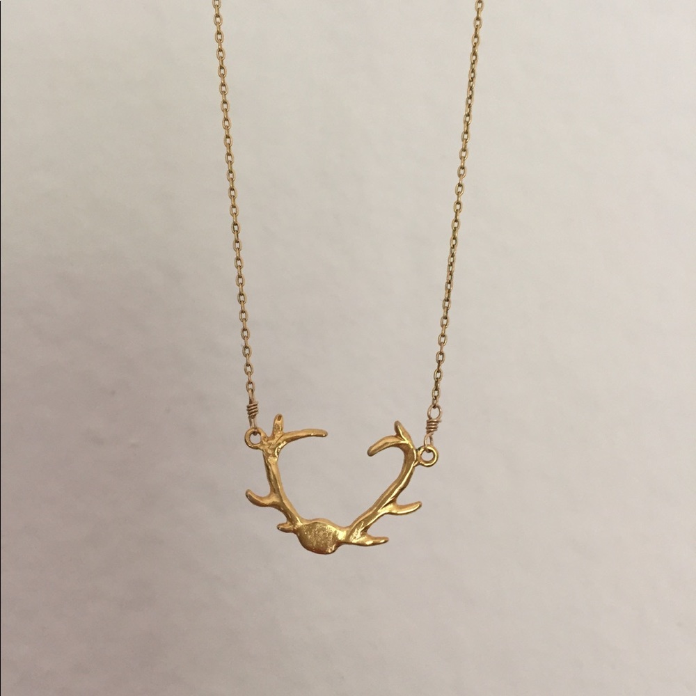 For Love and Lemons Antler Logo Necklace