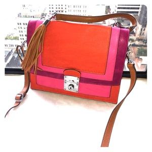 New - Pink, orange and purple Melie Bianco bag
