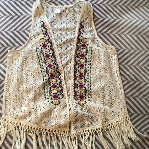 Lace vest