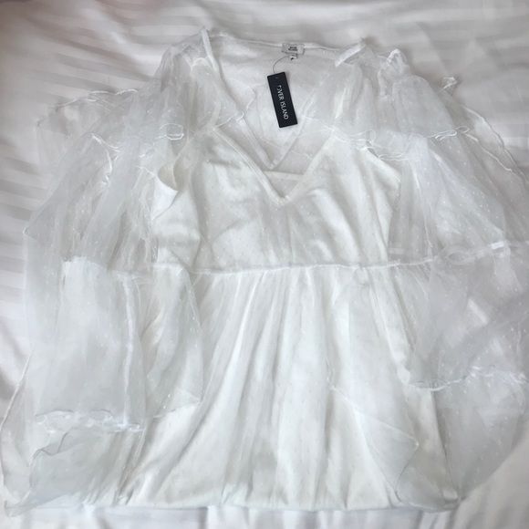 River island mesh ruffle midi dress - Picture 5 of 6