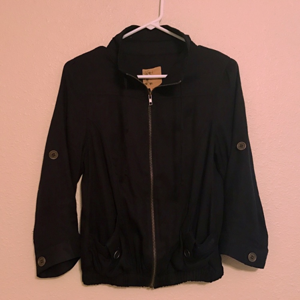 MINE (M) navy jacket (3/4 length sleeves)