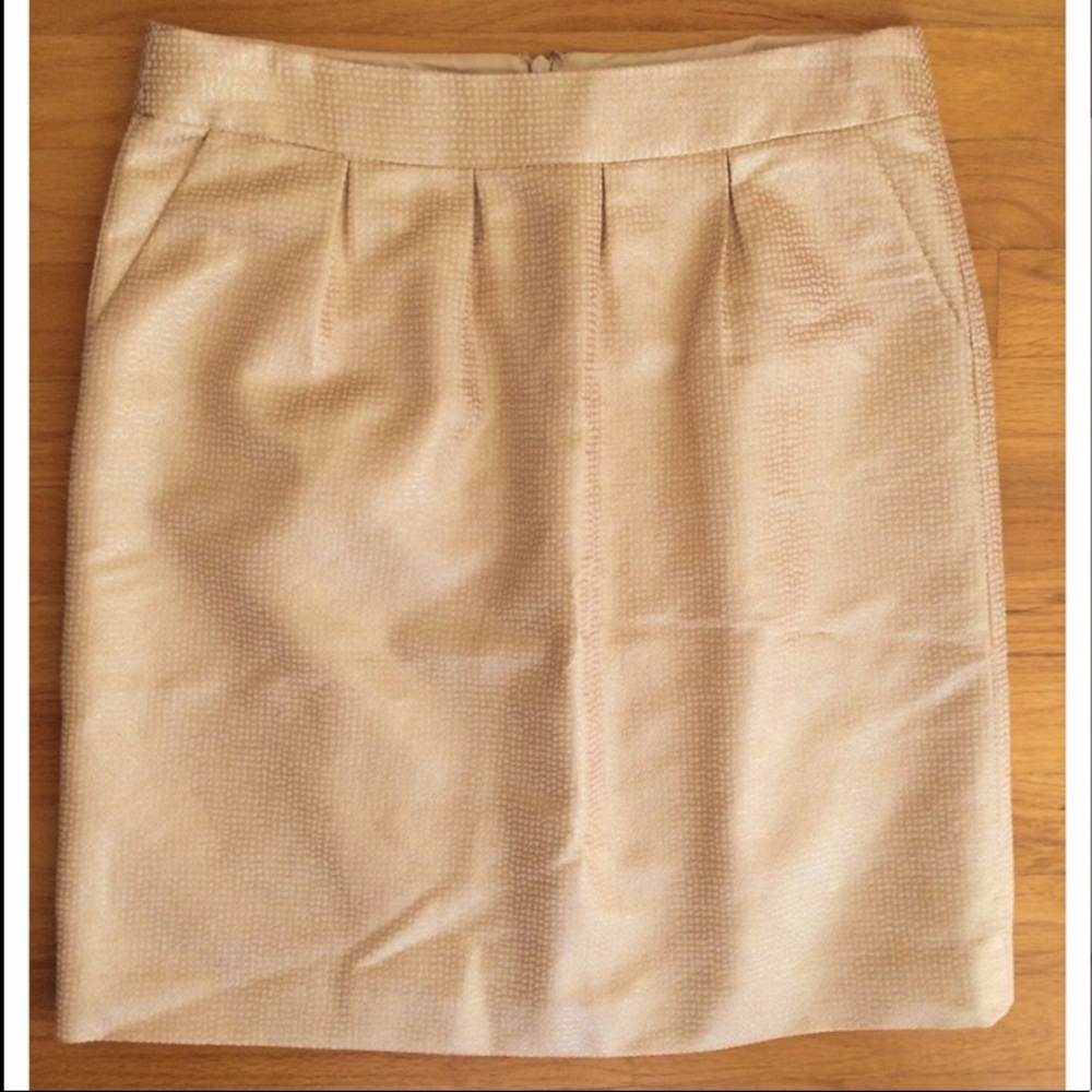 Halogen (Nordstrom) gold metallic pencil skirt
