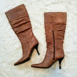 Leather High Heel Boots by a.n.a. Size 7