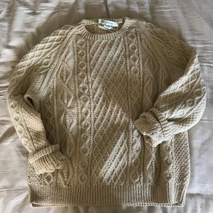 100% wool Irish Knit Sweater
