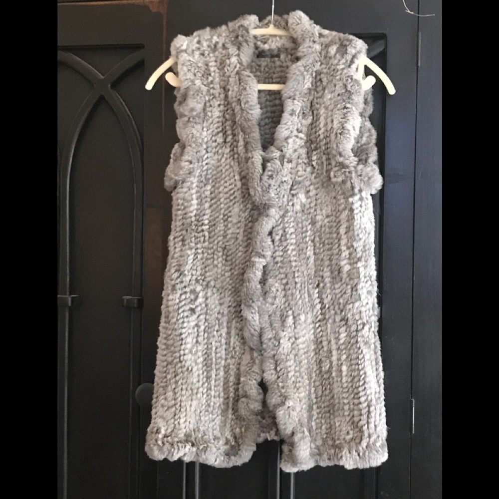 New! Nordstroms LOVE TOKEN FUR VEST SZ SM $199 WOW